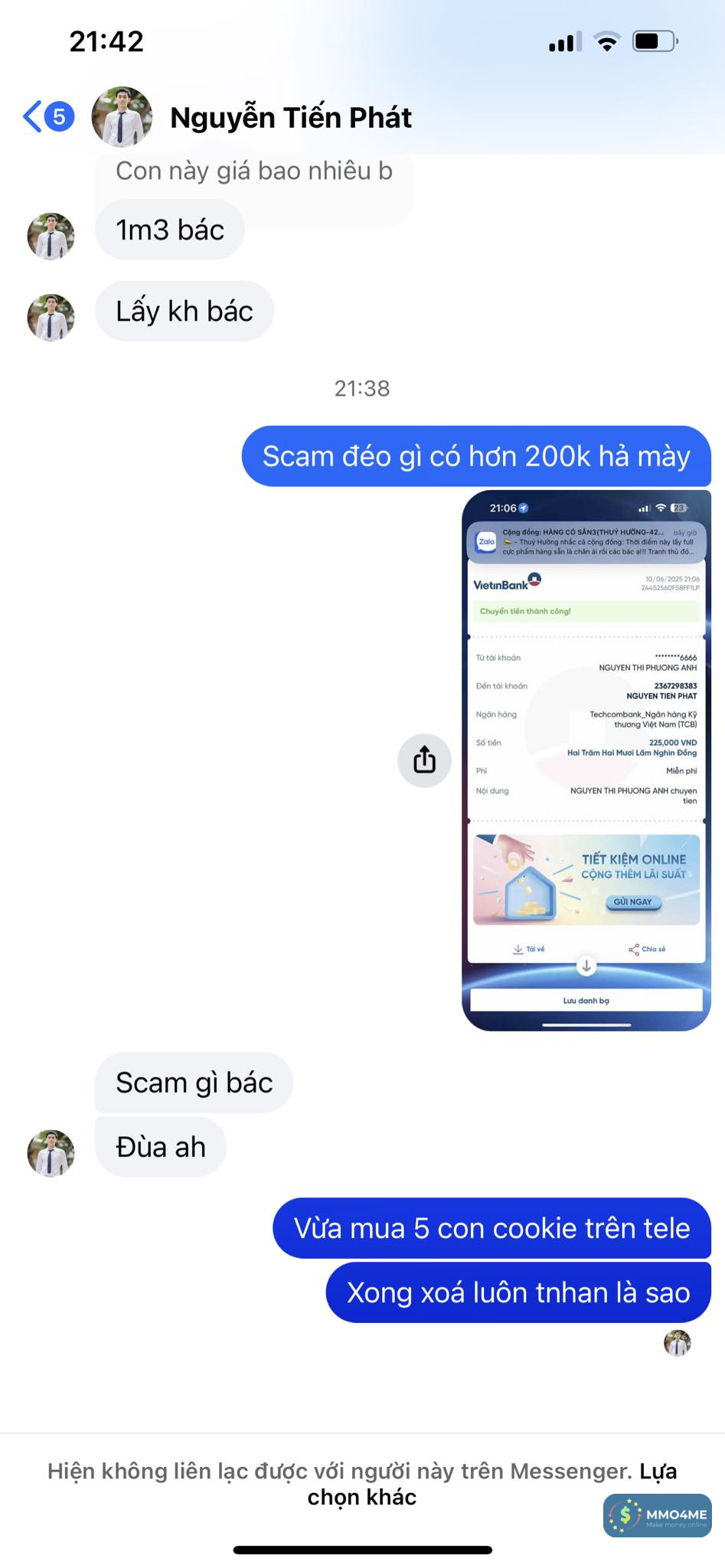 NGUYEN TIEN PHAT - 2367298383 - Techcombank bị cảnh báo lừa đảo, scam tại CheckAdmin