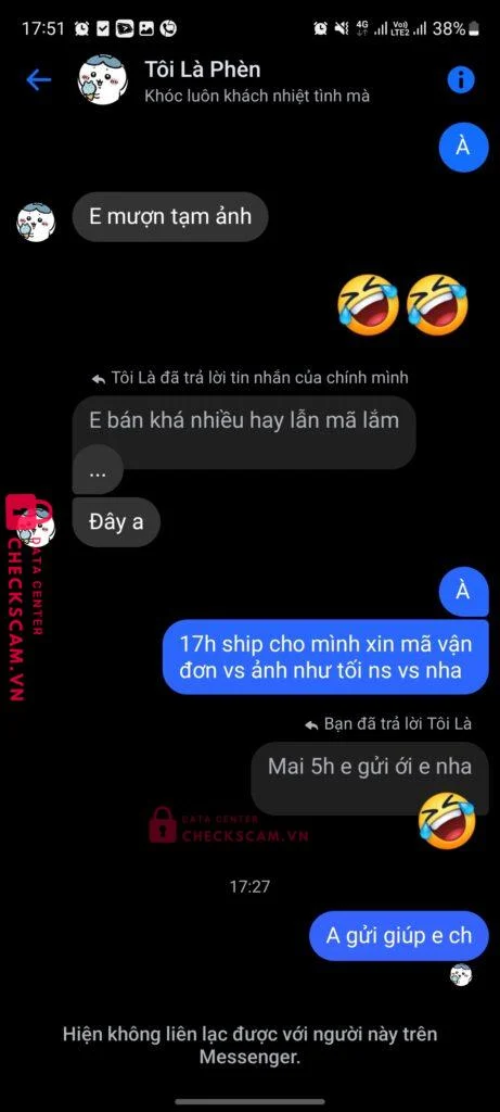 00001385283 NGUYEN THI NGOC LINH TP Bank bị cảnh báo lừa đảo scam