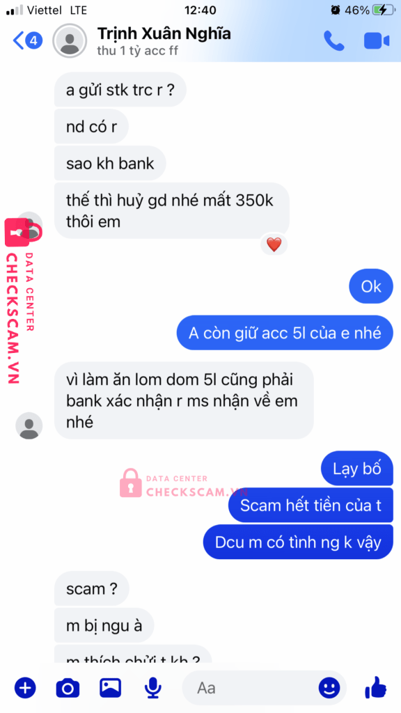 0000384251918 Nguyen Thi Phuong MB bị cảnh báo lừa đảo scam