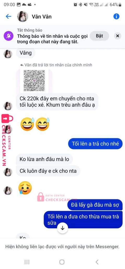 00005819996 Bui Thi Van TP BANK bị cảnh báo lừa đảo scam