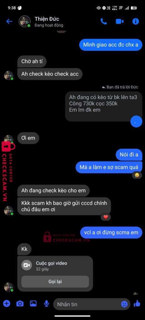 0001942554682 DO ANH DUC MB BANK bị cảnh báo lừa đảo scam