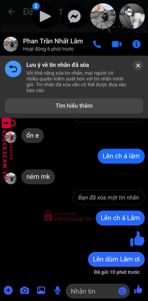 000919359999 TRAN THI HA MB bị cảnh báo lừa đảo scam