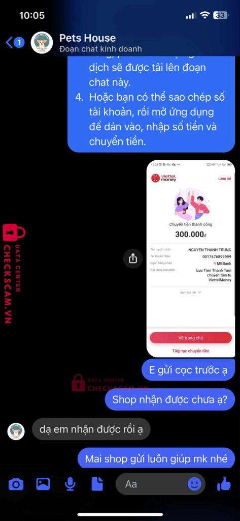 0017676899999 NGUYEN THANH TRUNG MB bị cảnh báo lừa đảo scam