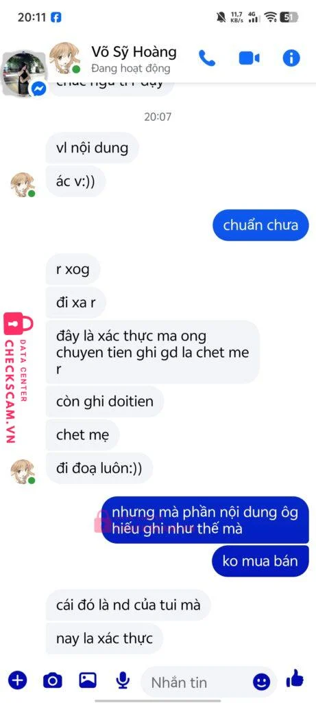 0041000365432 TRAN THI MINH HIEU VCB bị cảnh báo lừa đảo scam