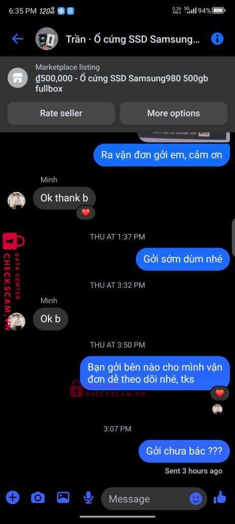 0065103123456789 PHAM NHAT MINH OCB bị cảnh báo lừa đảo scam