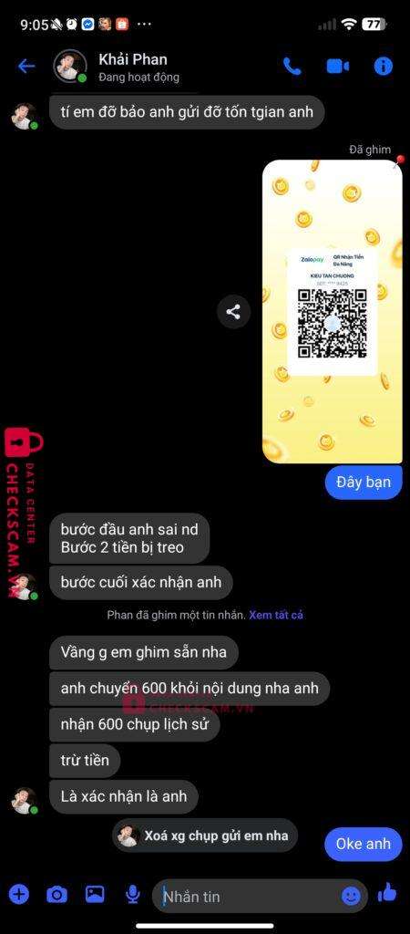 00662833333444 NGUYEN VAN HIEN MB bị cảnh báo lừa đảo scam