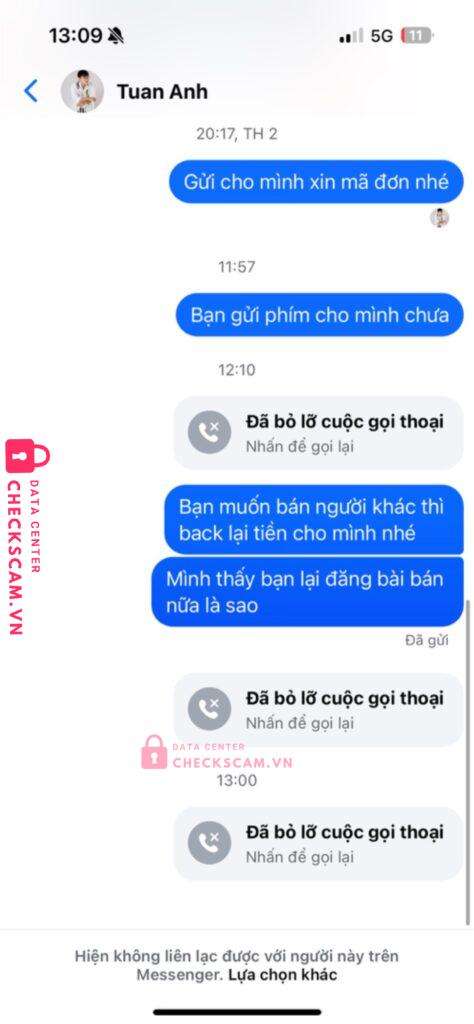 0100100034521012 Le Tuan Anh CoopBank bị cảnh báo lừa đảo scam