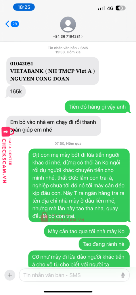 01042051 NGUYEN CONG DOAN VIETABANK bị cảnh báo lừa đảo scam