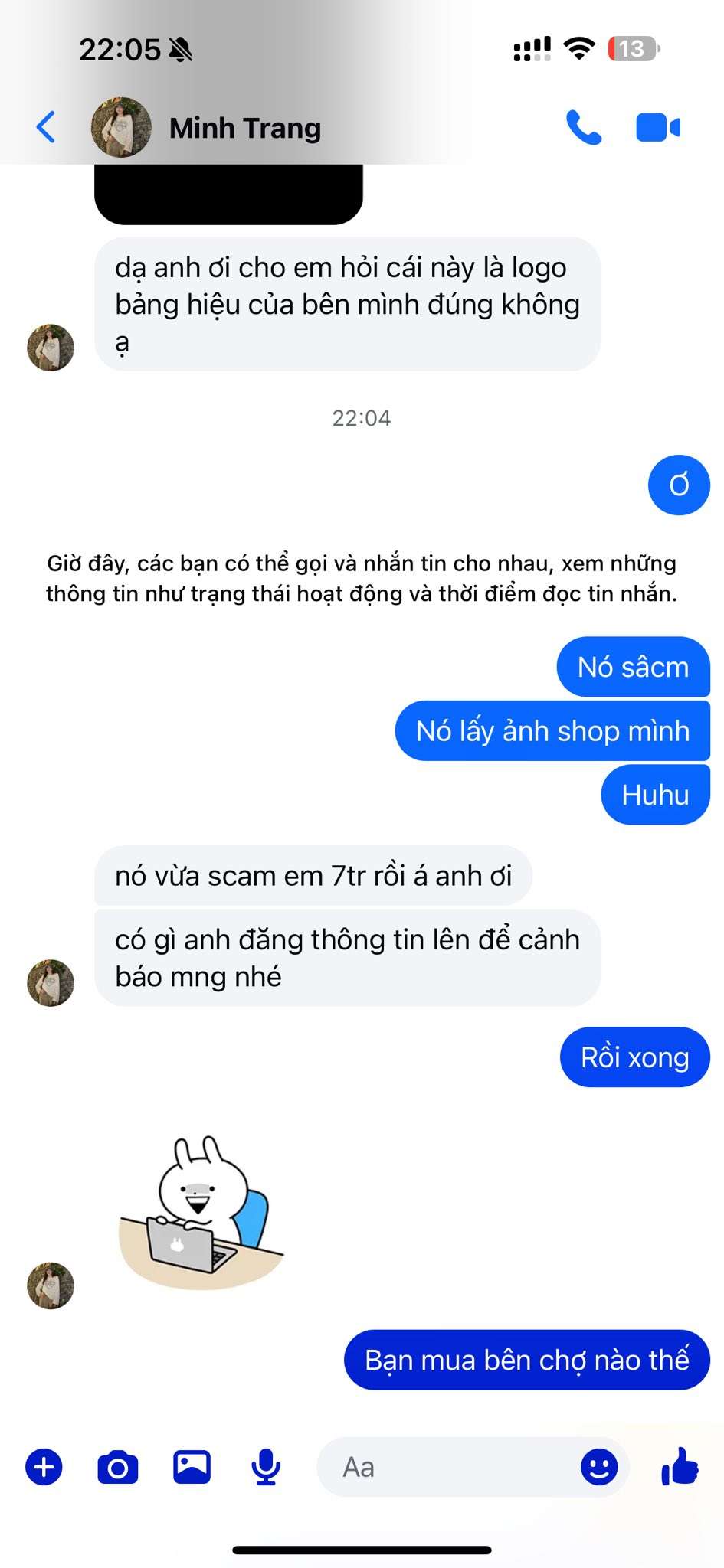 0121100043611005 Lu Thi Yen OCB bị cảnh báo lừa đảo scam