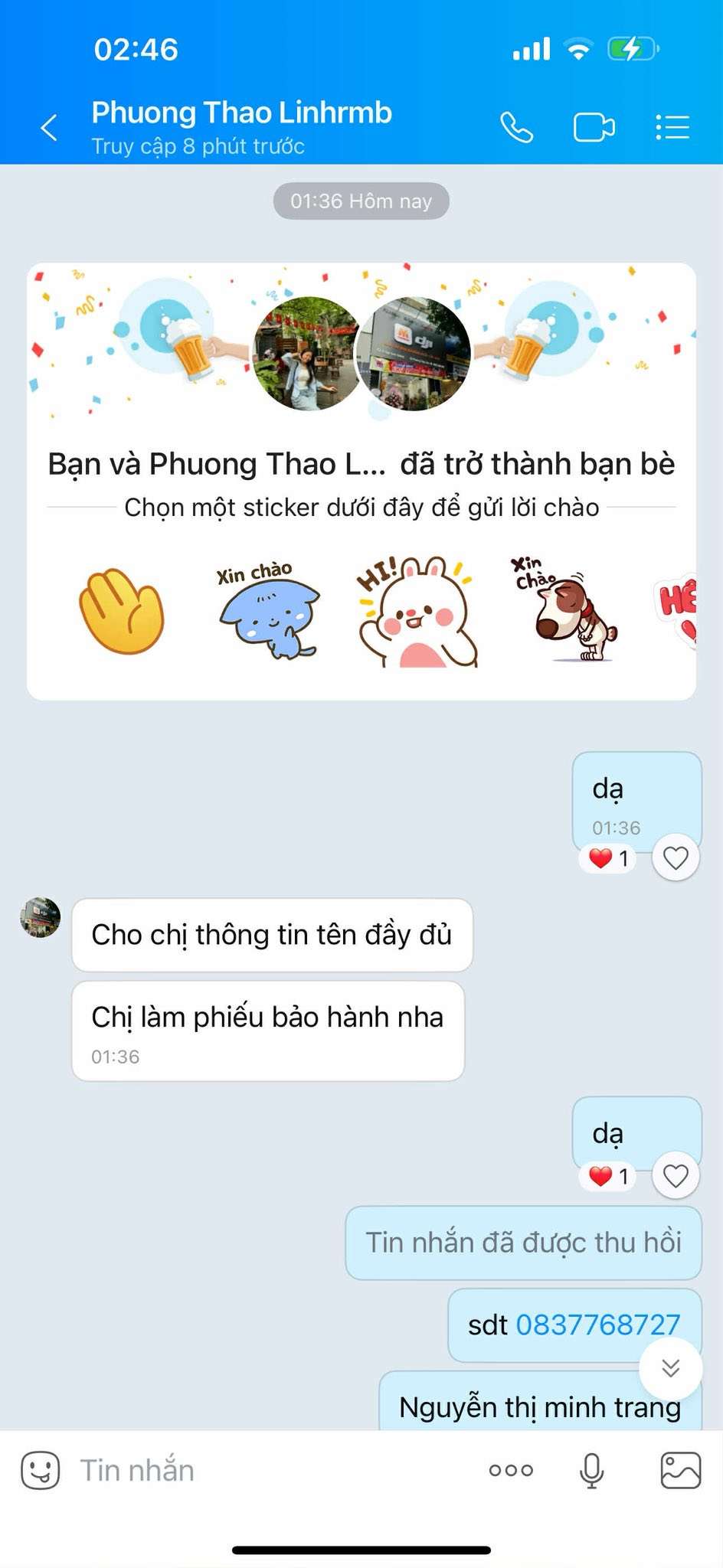 0121100043611005 Lu Thi Yen OCB bị cảnh báo lừa đảo scam