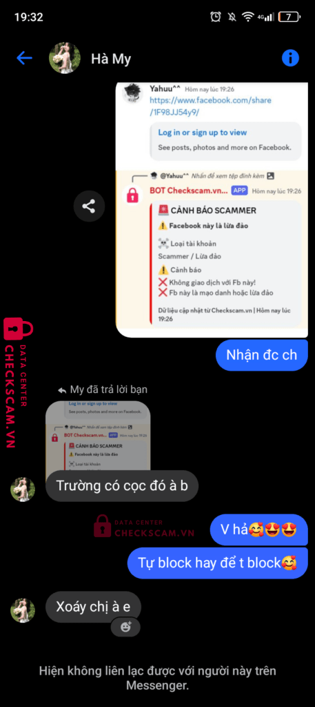 013593 TRUONG NGOC HIEP MB bị cảnh báo lừa đảo scam