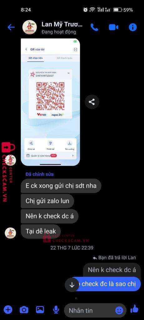 0197019732007 NGUYEN THI KIM ANH MB Bank bị cảnh báo lừa đảo scam