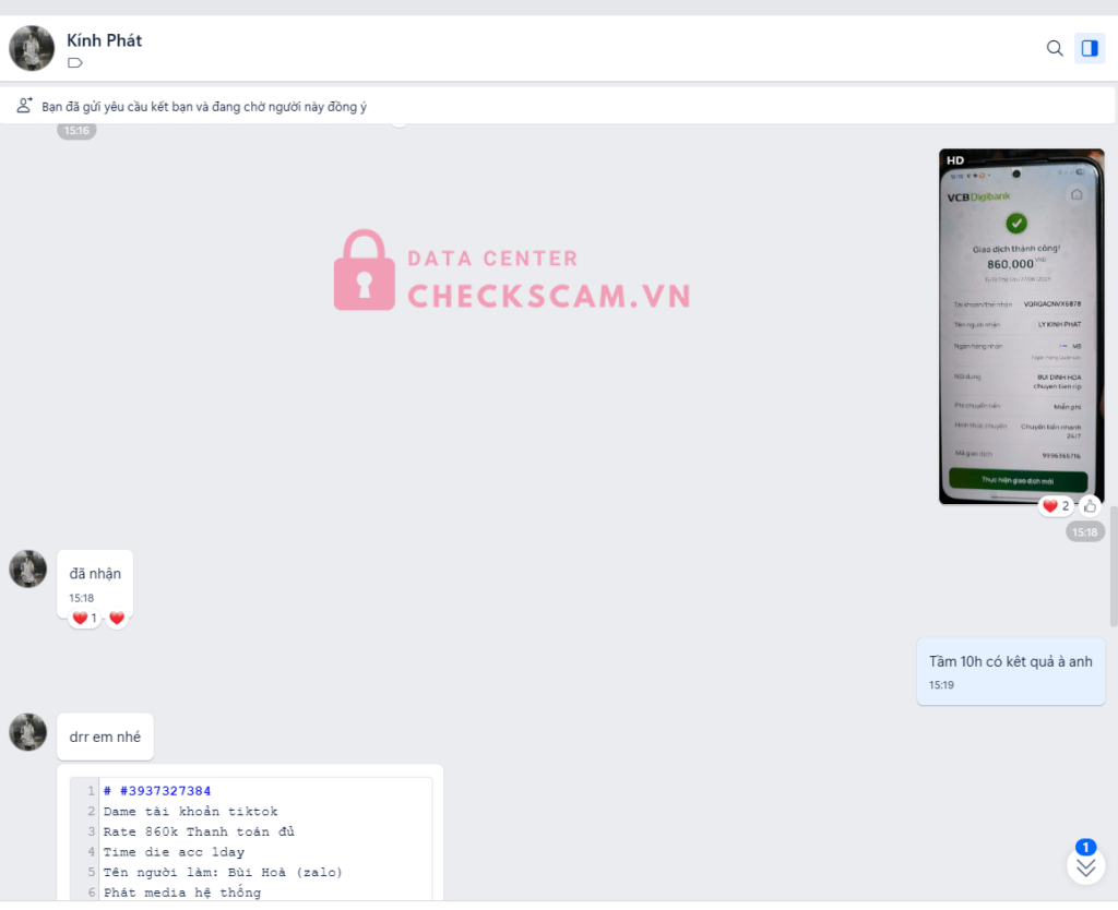 02353349999 LY KINH PHAT MB bị cảnh báo lừa đảo scam