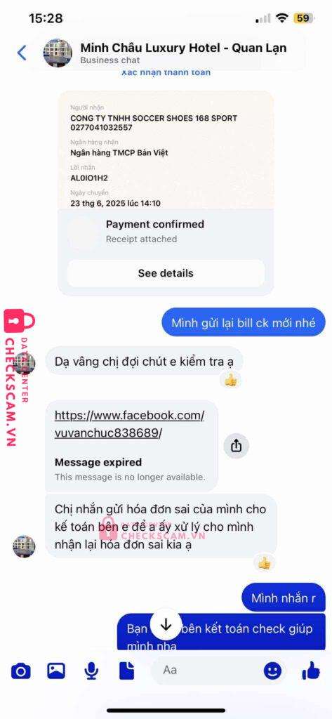 0277041032557 SOCCER SHOES 168 SPORT BV BANK bị cảnh báo lừa đảo scam
