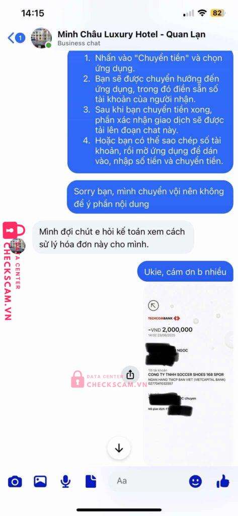 0277041032557 SOCCER SHOES 168 SPORT BV BANK bị cảnh báo lừa đảo scam