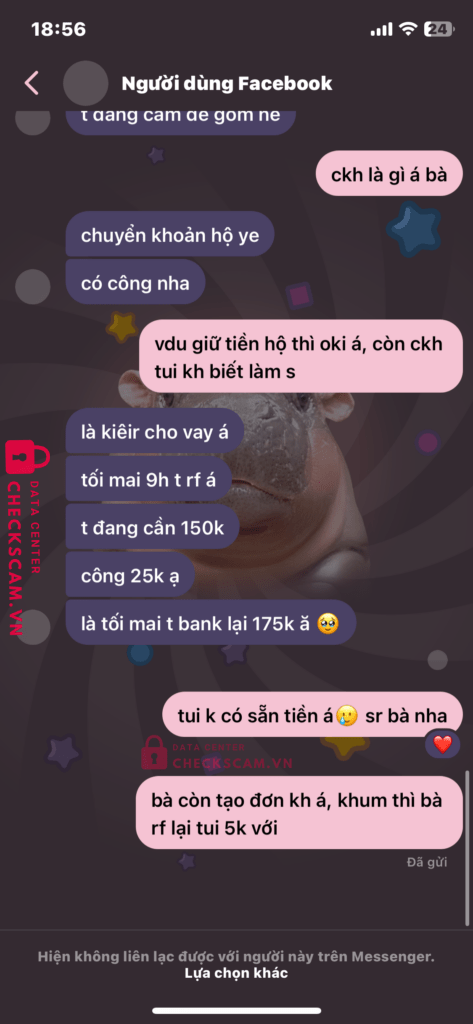0281001933204 TRUONG THI TINH VCB bị cảnh báo lừa đảo scam