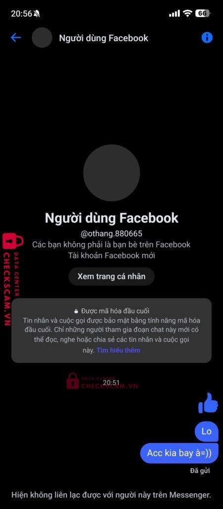 0329736102 DO NGOC THANG MB bị cảnh báo lừa đảo scam