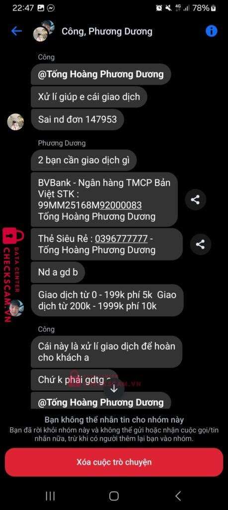 0329914948 Pham Nguyen Hoang Anh VP BANK bị cảnh báo lừa đảo scam