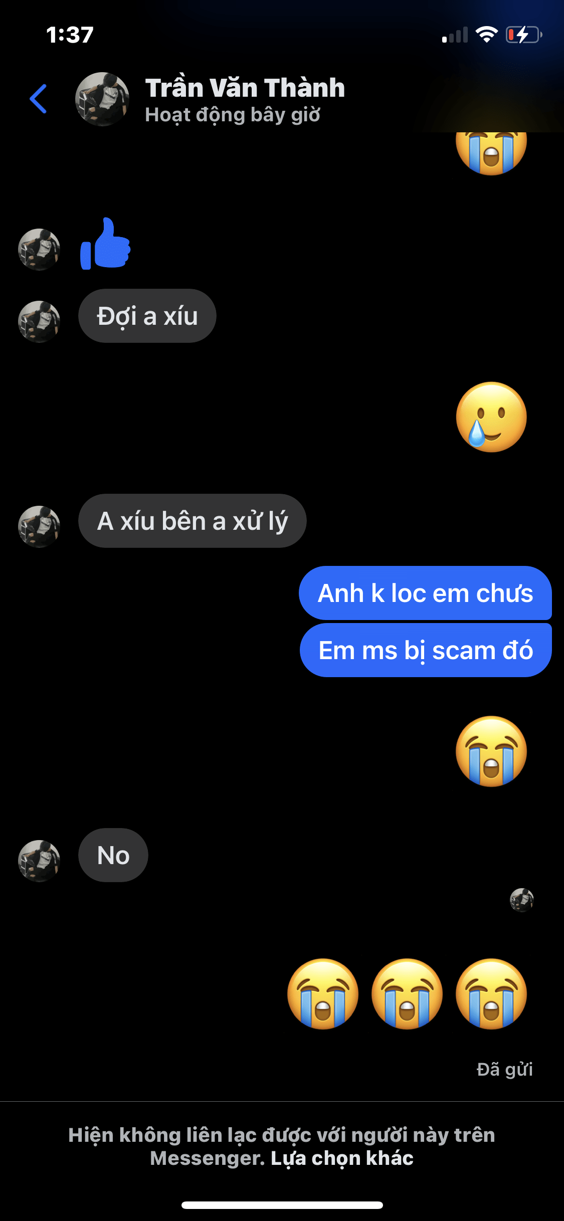 0339156716 Tran Van Thanh MB bị cảnh báo lừa đảo scam