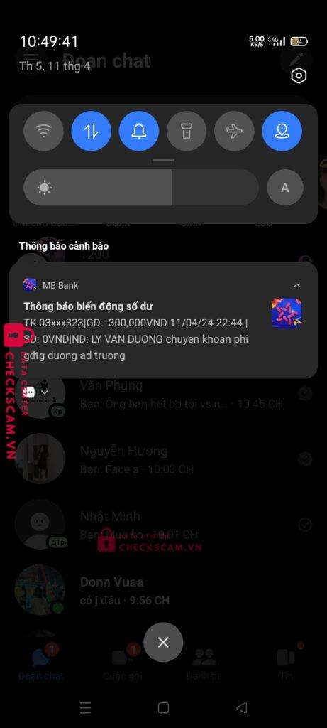 0346935383 NGUYEN VAN LONG MB bị cảnh báo lừa đảo scam