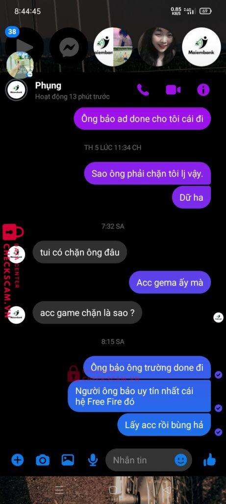 0346935383 NGUYEN VAN LONG MB bị cảnh báo lừa đảo scam