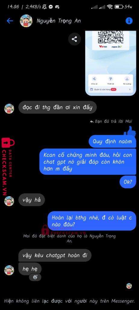 036091904 HOANG MINH PHAT MB bị cảnh báo lừa đảo scam
