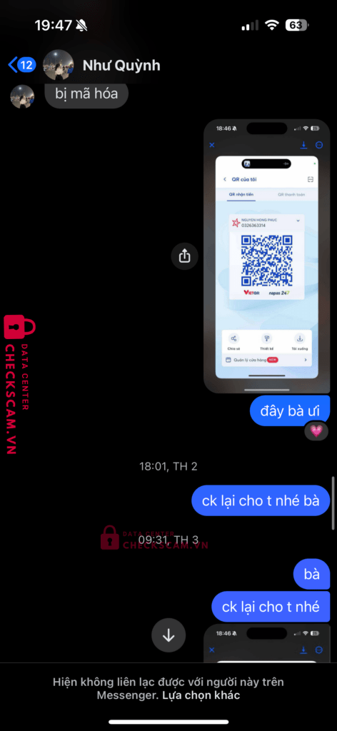 0365184299 Phung Huu Nghi MB bị cảnh báo lừa đảo scam