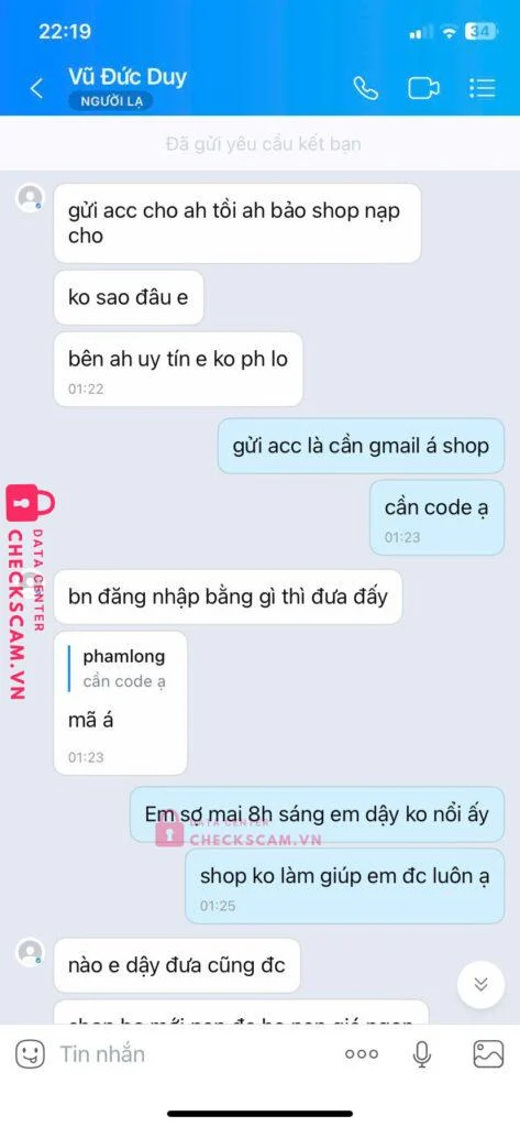 0377767375 Vu Duc Duy MB bị cảnh báo lừa đảo scam