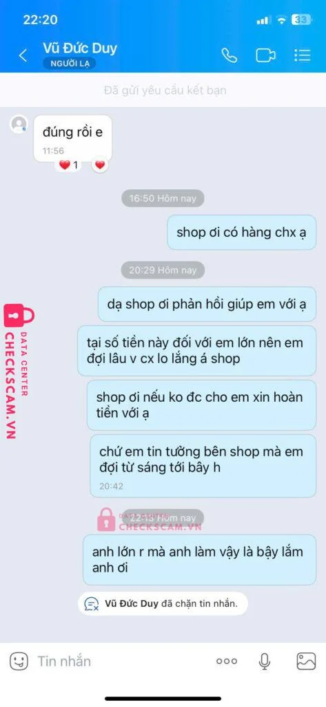 0377767375 Vu Duc Duy MB bị cảnh báo lừa đảo scam