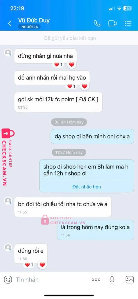0377767375 Vu Duc Duy MB bị cảnh báo lừa đảo scam