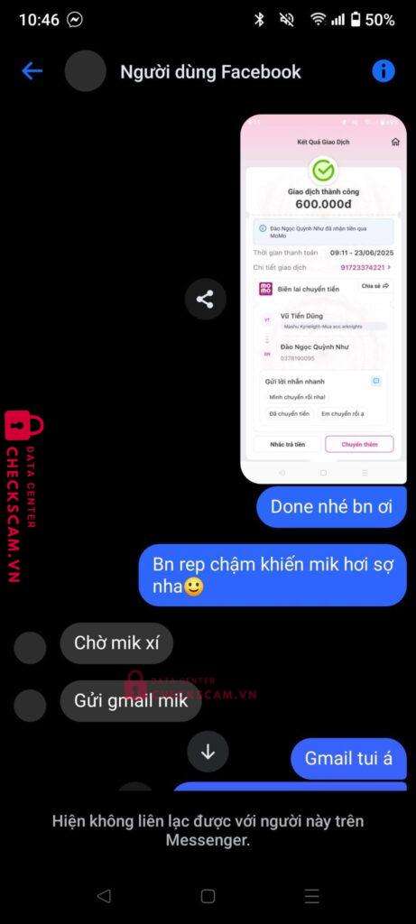 0378190095 DAO NGOC QUYNH NHU Momo bị cảnh báo lừa đảo scam