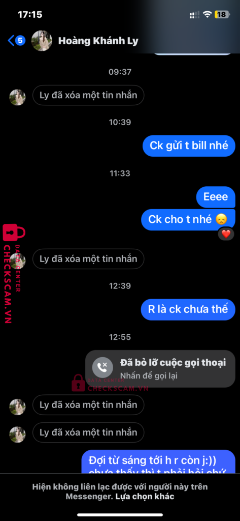 0392732006 NGUYEN ANH LY MB bị cảnh báo lừa đảo scam