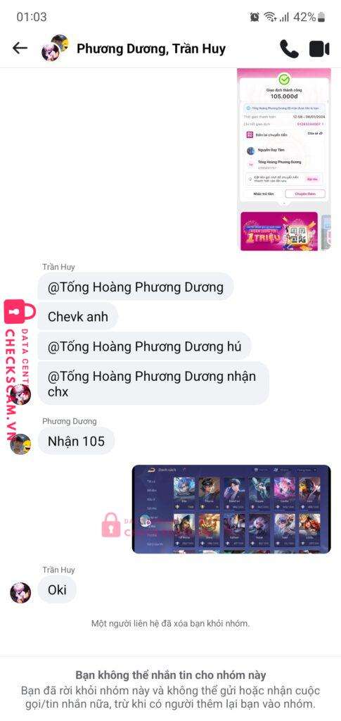 0395691757 TONG HOANG PHUONG DUONG Momo bị cảnh báo lừa đảo scam