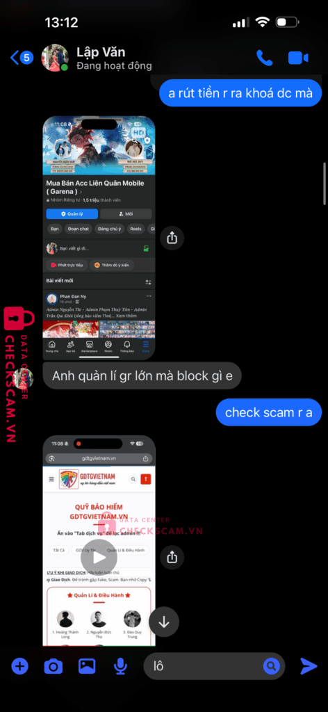 0397174970 DUONG VAN LAP MB bị cảnh báo lừa đảo scam