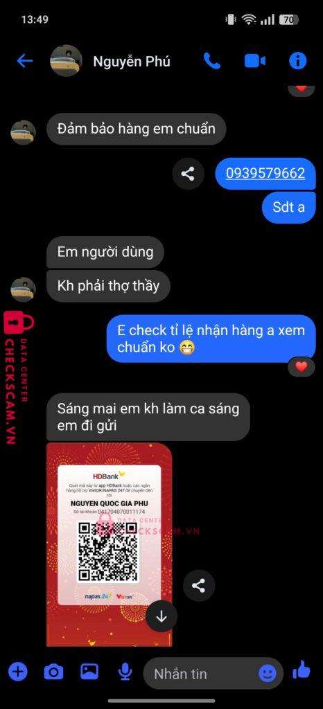 041704070011174 Nguyen Quoc Gia Phu HD BANK bị cảnh báo lừa đảo scam
