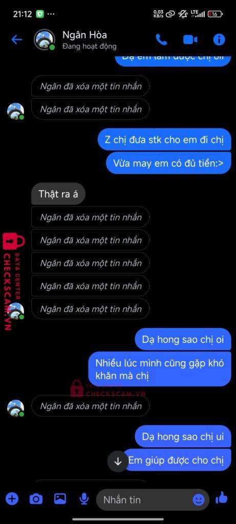 050115619133 Tran Ngoc Sang Sacombank bị cảnh báo lừa đảo scam