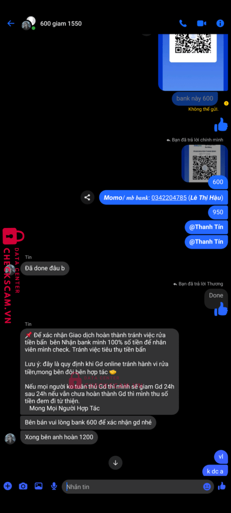 050126457615 NGUYEN THI MINH HAU VIB bị cảnh báo lừa đảo scam