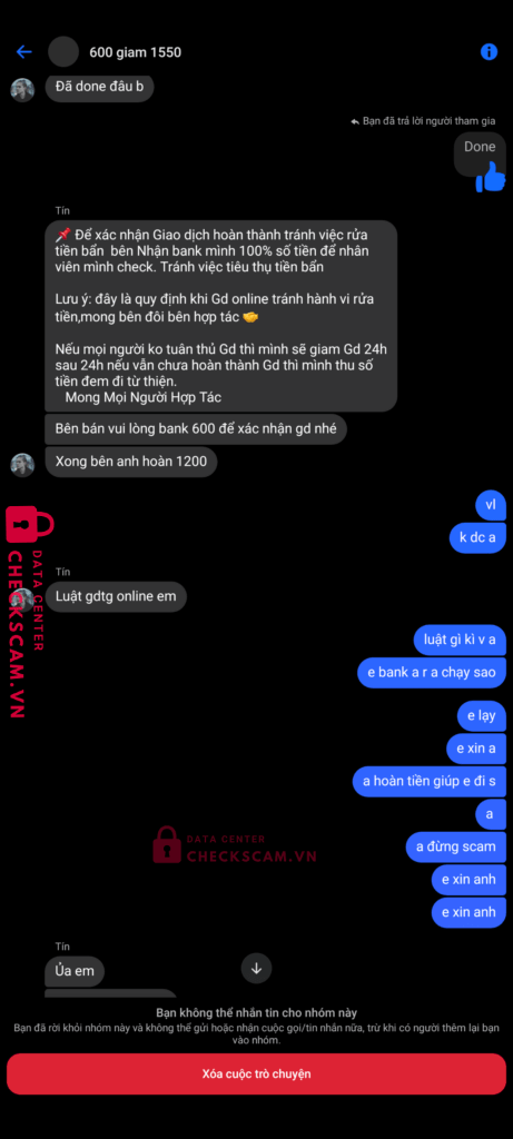 050126457615 NGUYEN THI MINH HAU VIB bị cảnh báo lừa đảo scam