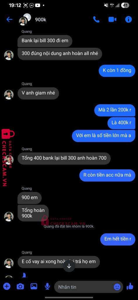 05014144199999 SAM NGUYEN VU KHOA MB bị cảnh báo lừa đảo scam