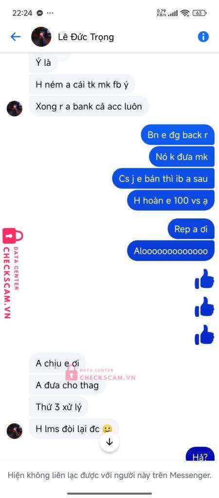 05092084510108 PHAM MINH DUC MB bị cảnh báo lừa đảo scam