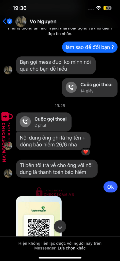 05131002552463 NGUYEN KIM KHOI VCB bị cảnh báo lừa đảo scam