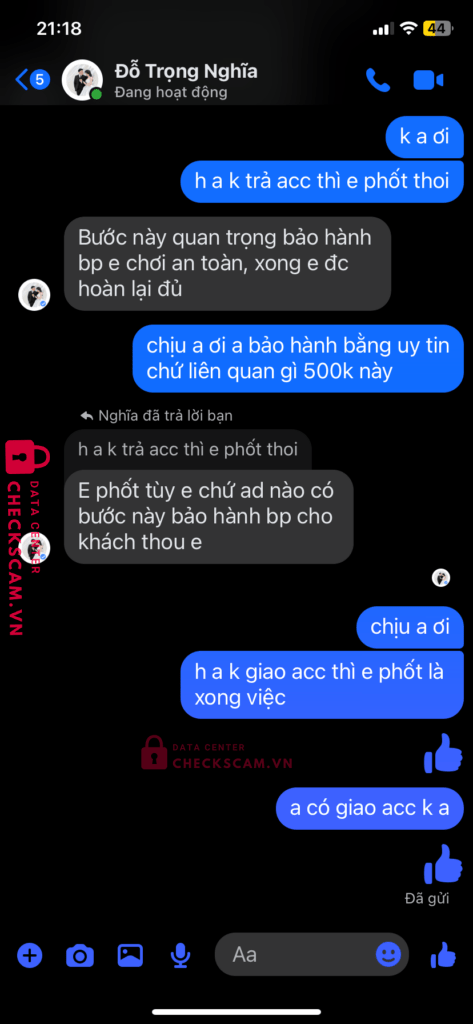 0567578214 DO TRONG NGHIA ocb bị cảnh báo lừa đảo scam