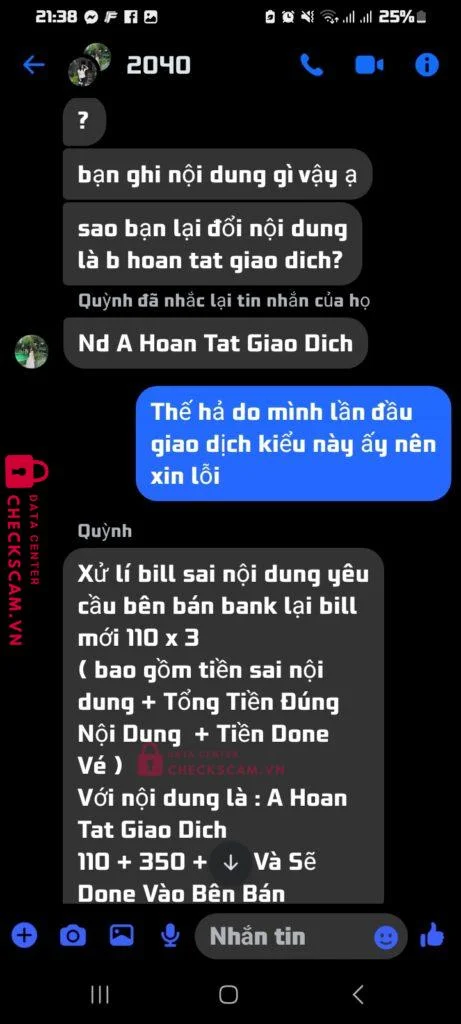 0568657699 HOANG THI KHOA VP BANK bị cảnh báo lừa đảo scam