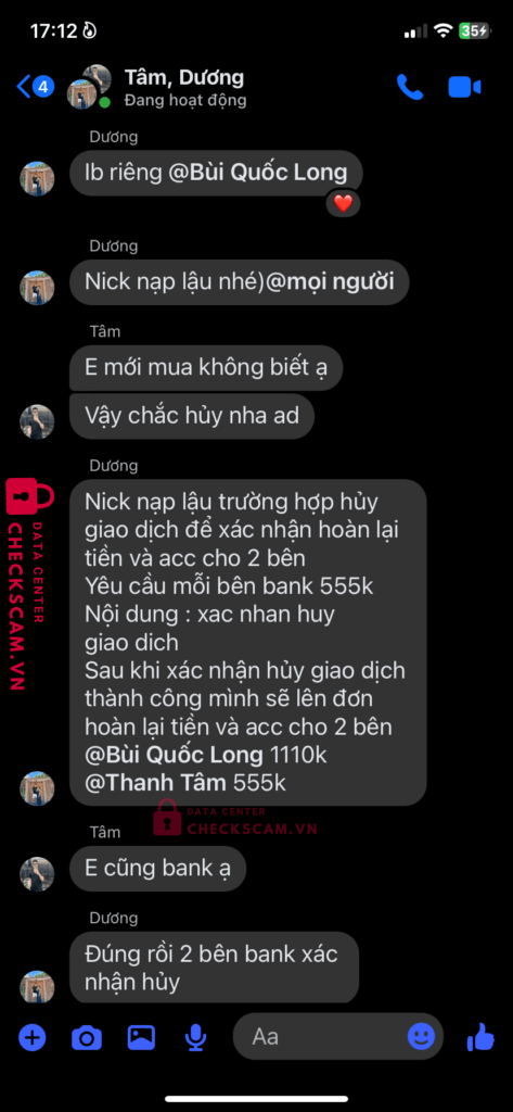0568781769 Duong Anh Kiet VP BANK bị cảnh báo lừa đảo scam