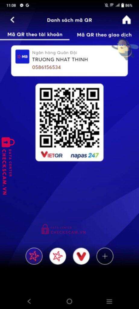 0586156534 Truong Nhat Thinh MB bị cảnh báo lừa đảo scam