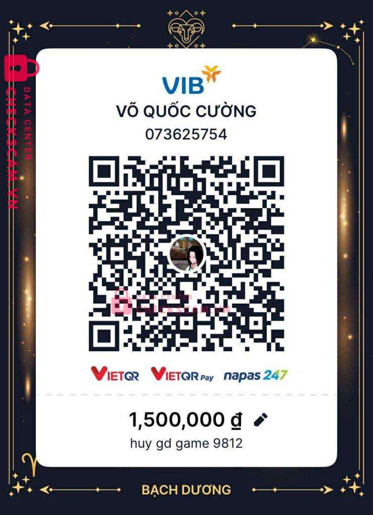 073625754 Vo Quoc Cuong VIB bị cảnh báo lừa đảo scam