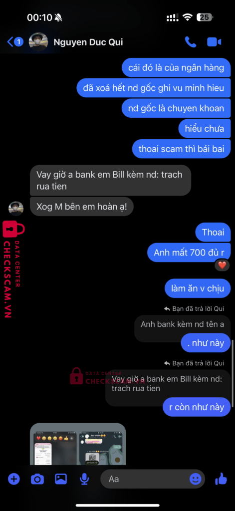 074427370001 Ha Thi Hang LP BANK bị cảnh báo lừa đảo scam