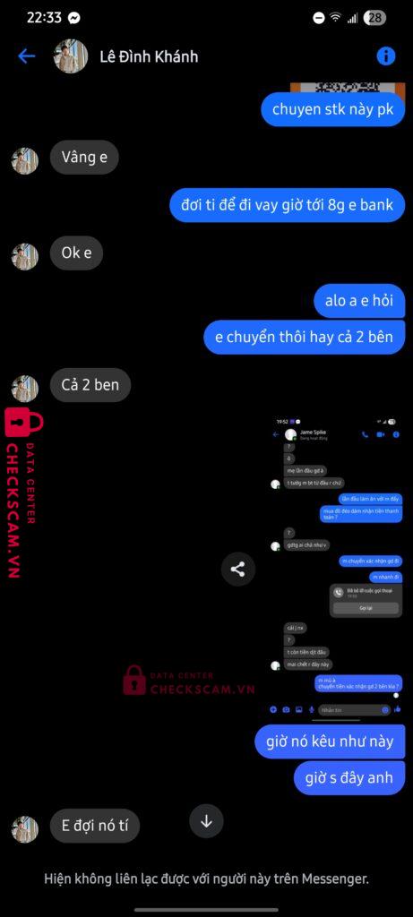 076461190 NGUYEN HUU THO VIB bị cảnh báo lừa đảo scam