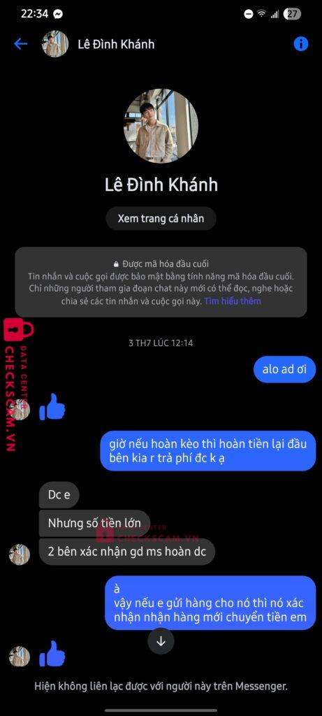076461190 NGUYEN HUU THO VIB bị cảnh báo lừa đảo scam