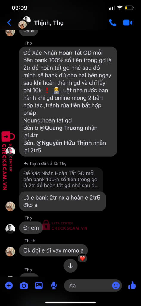 0774310127 NGUYEN DUC THO Momo bị cảnh báo lừa đảo scam